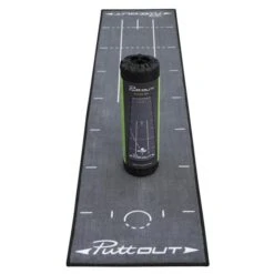 Puttout Deluxe Putting Mat Grey  
