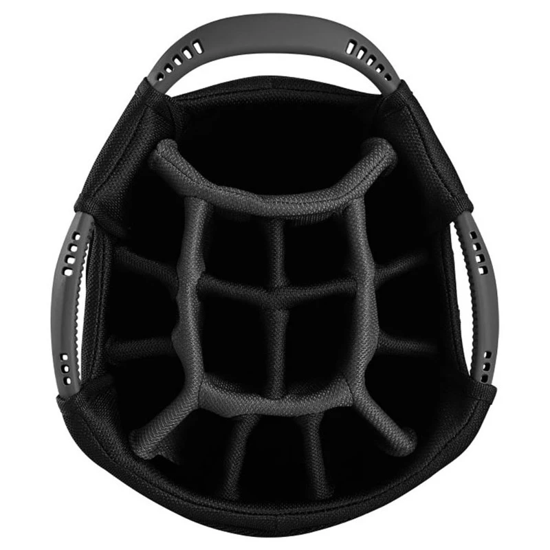 Powakaddy DLX-Lite Edition Golf Cart Bag Black/Titanium/Silver - Image 2