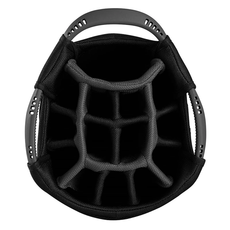 Powakaddy Premium Edition Golf Cart Bag Black/Gun Metal/Yellow - Image 3