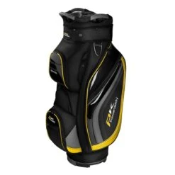Powakaddy Premium Edition Golf Cart Bag Black/Gun Metal/Yellow  