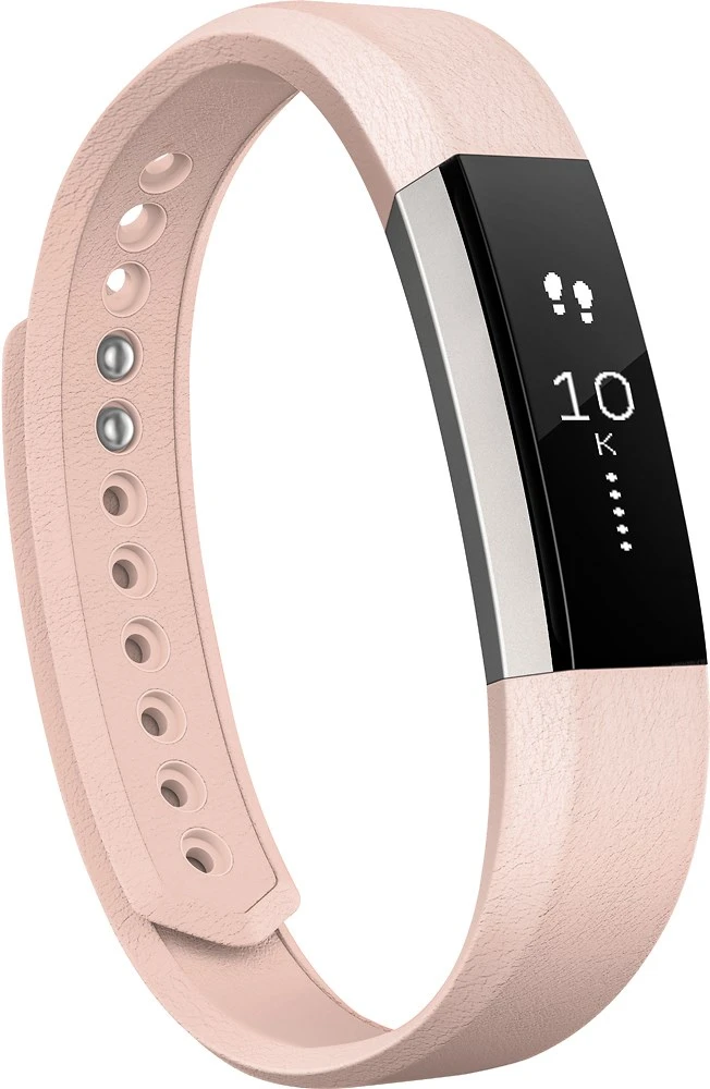 Fitbit Alta Accessory Leather Band Blush Pink Large - Image 2