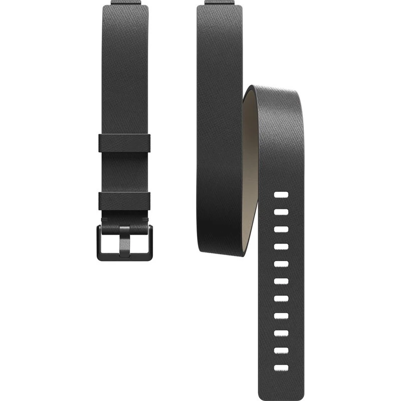 Fitbit Inspire Horween Leather Double Wrap Band Black - Image 3