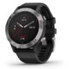 Garmin Fenix 6 GPS Watch Silver With Black Band  