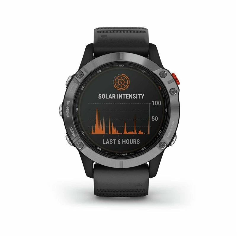 Garmin Fenix 6 Solar GPS Silver/Black Band - Image 2