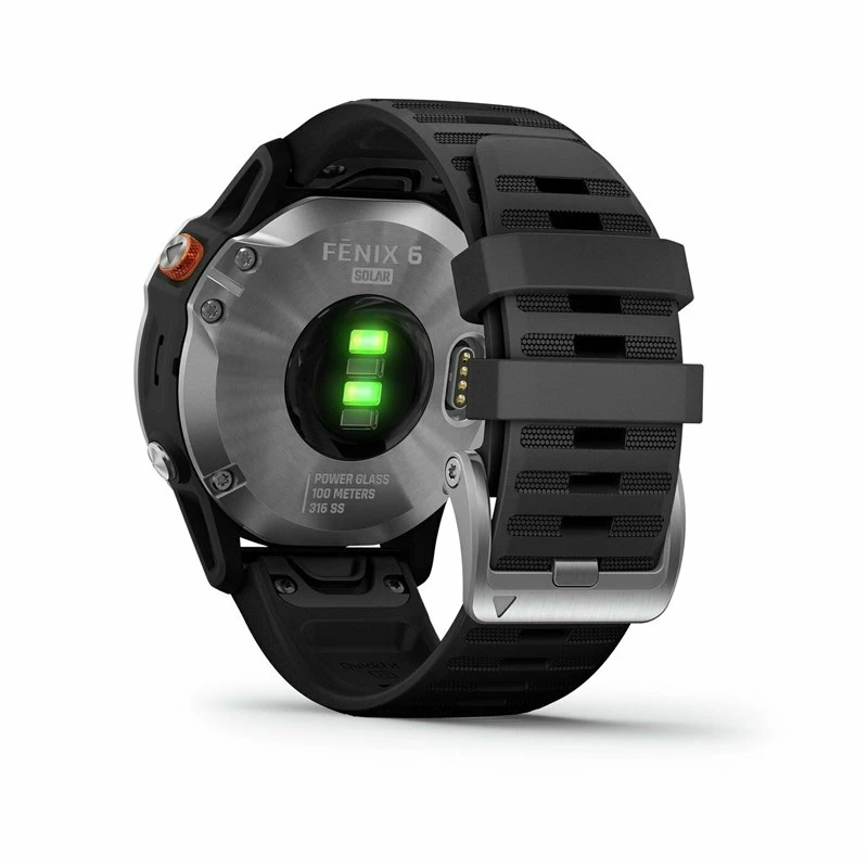 Garmin Fenix 6 Solar GPS Silver/Black Band - Image 4