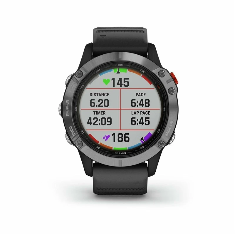 Garmin Fenix 6 Solar GPS Silver/Black Band - Image 5