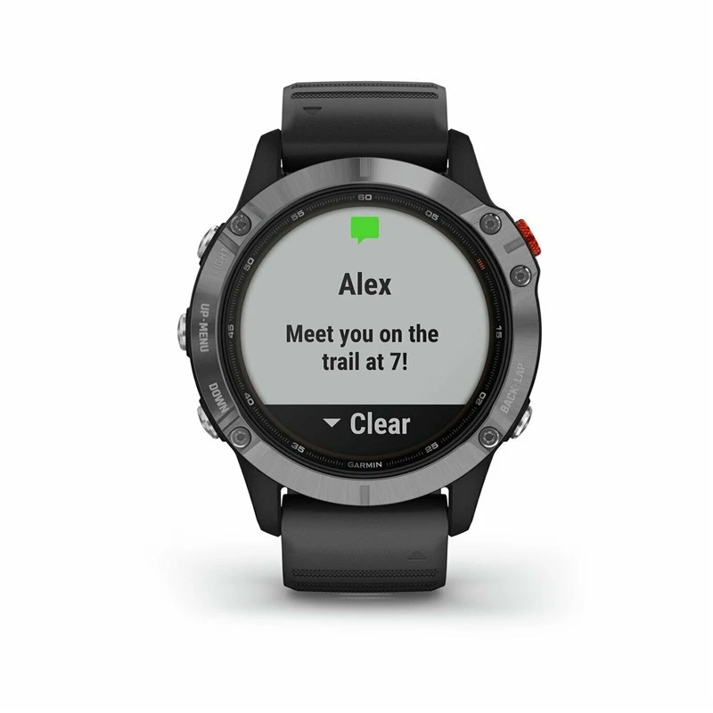 Garmin Fenix 6 Solar GPS Silver/Black Band - Image 7