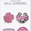 Surprize Shop Ladies Good Luck Golf Ball Marker Set Pink  