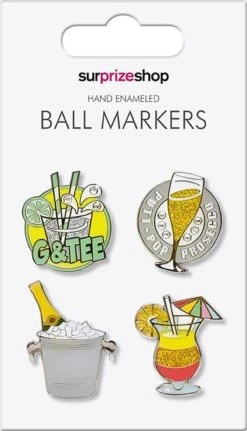 Surprize Shop Ladies It's 5 O' Clock Somewhere Ball Marker Set