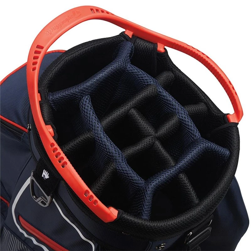 TaylorMade Pro 8.0 Golf Cart Bag Navy/White/Red - Image 2