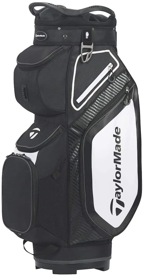 TaylorMade Pro 8.0 Golf Cart Bag Black/White/Charcoal