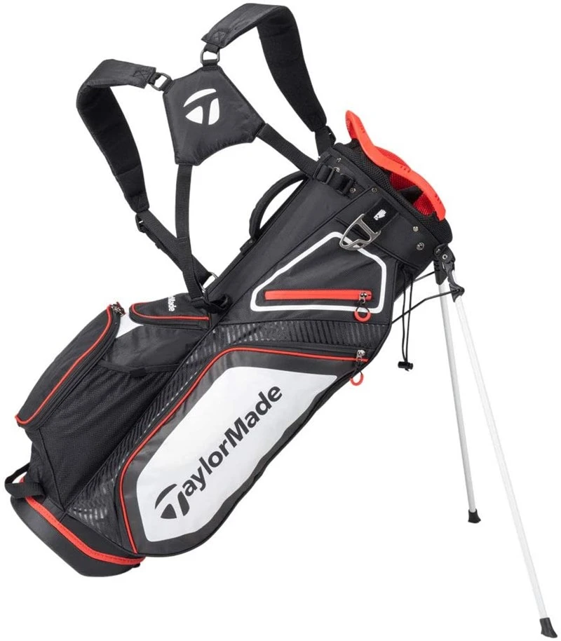 TaylorMade Pro 8.0 Stand Bag Black/White/Red