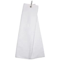 Masters Velour Tri-Fold Towel White  