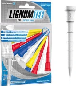 Masters Lignum Tee 2 3/4 Inch Mix Colours 12 Pack  