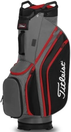 Titleist LightWeight 14 Golf Cart Bag Charcoal/Black/Red  