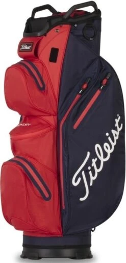 Titleist StaDry 14 Golf Cart Bag Navy/Red  