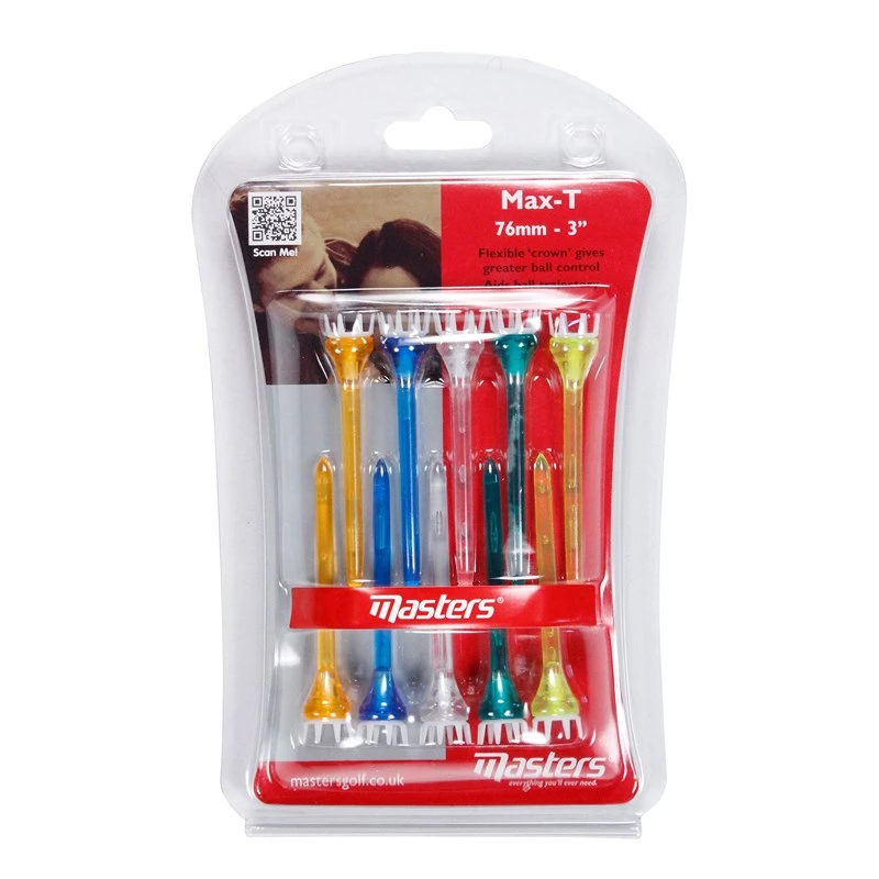 Masters Max-T Plastic Golf Tees Pack 10 - Image 2