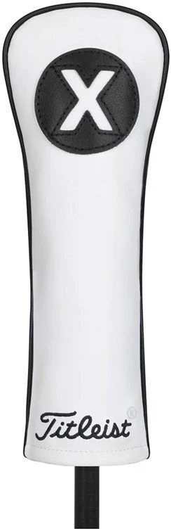 Titleist Leather Headcover Hybrid - White/Black Â