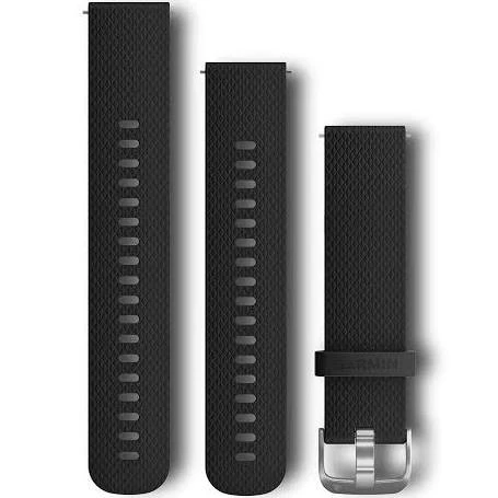 Garmin Vivoactive 3 Band Black Silicone Stainless Hard