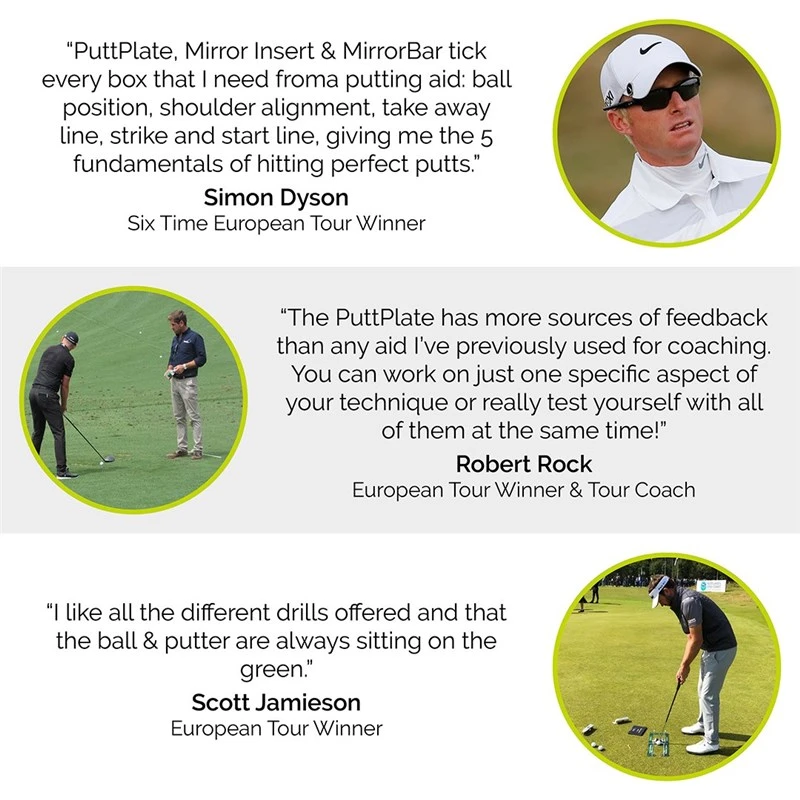 Masters Fatplate Puttplate With Mirror Insert & Mirror Bar - Image 3