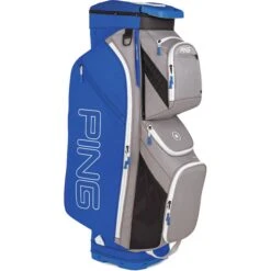 Ping Traverse Cart Bag Silver/Royal/White  