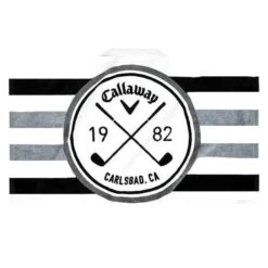 Callaway Tour 30 X 20 White/Black/Charcoal Towel  