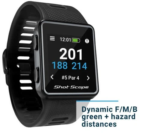 Shot Scope G3 GPS Watch Black - Image 2