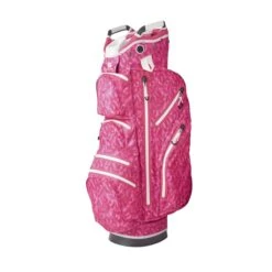 Surprize Shop Ladies Waterproof Cart Bag Pink Feather  