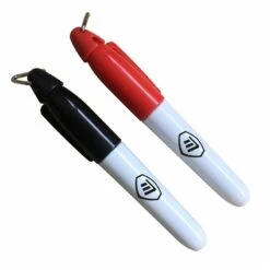 Masters Waterproof Golf Ball Marker Pens Pack Of 2 Red/Black  