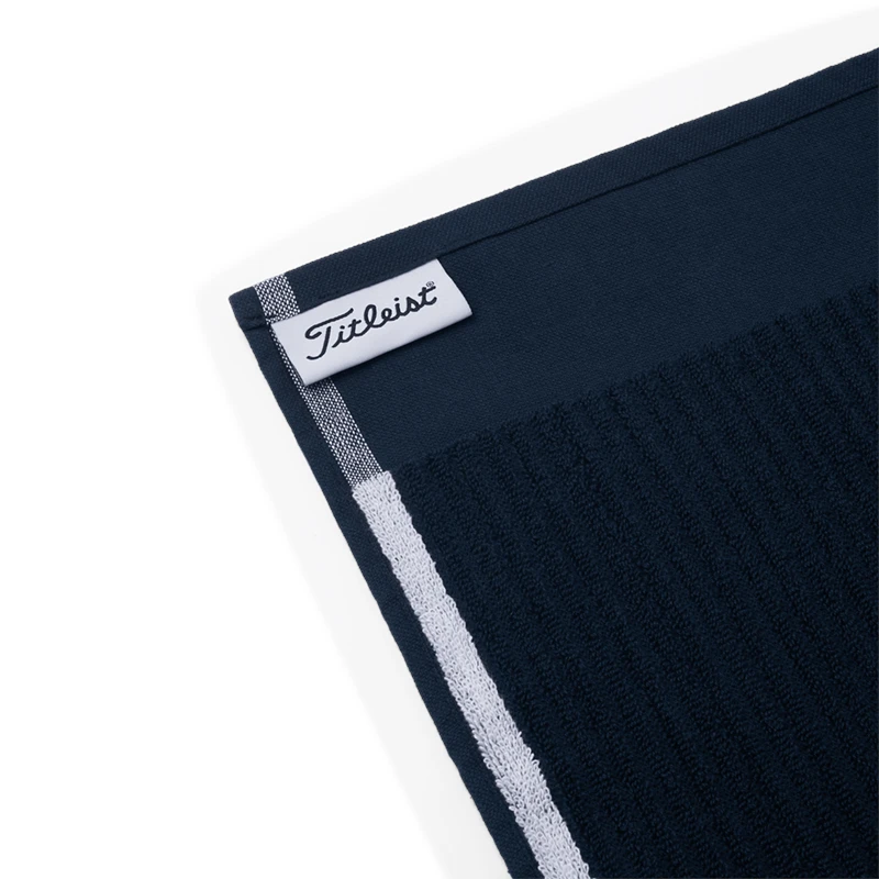 Titleist Players Terry Golf Towel Navy/White - Image 2