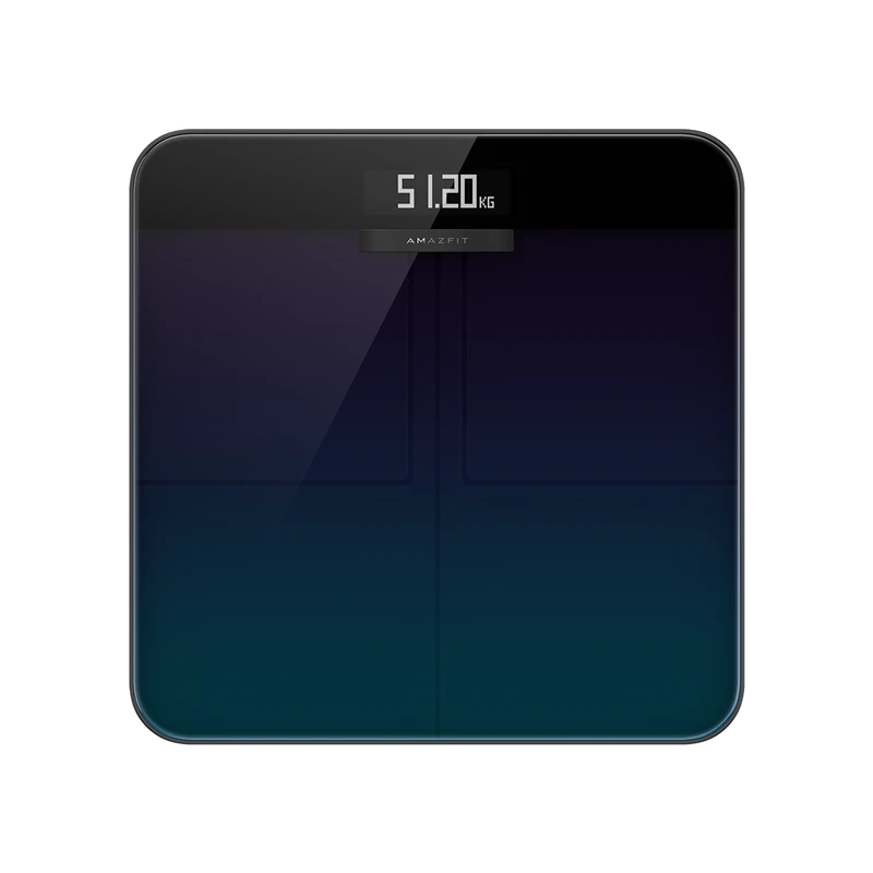 Amazfit Smart Scale Wi-Fi Bluetooth, Digital Body Fat BMI Scale Aurora Blue