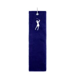 Surprize Shop Terry Cotton Trifold Towel Navy  
