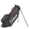 Titleist Players 4 Stand Bag Black/Black/Red  
