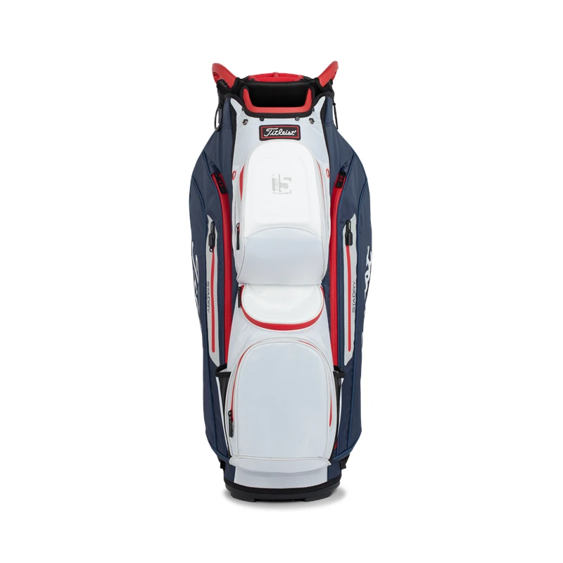 Titleist StaDry Cart 15 Bag Navy/White/Red - Image 2